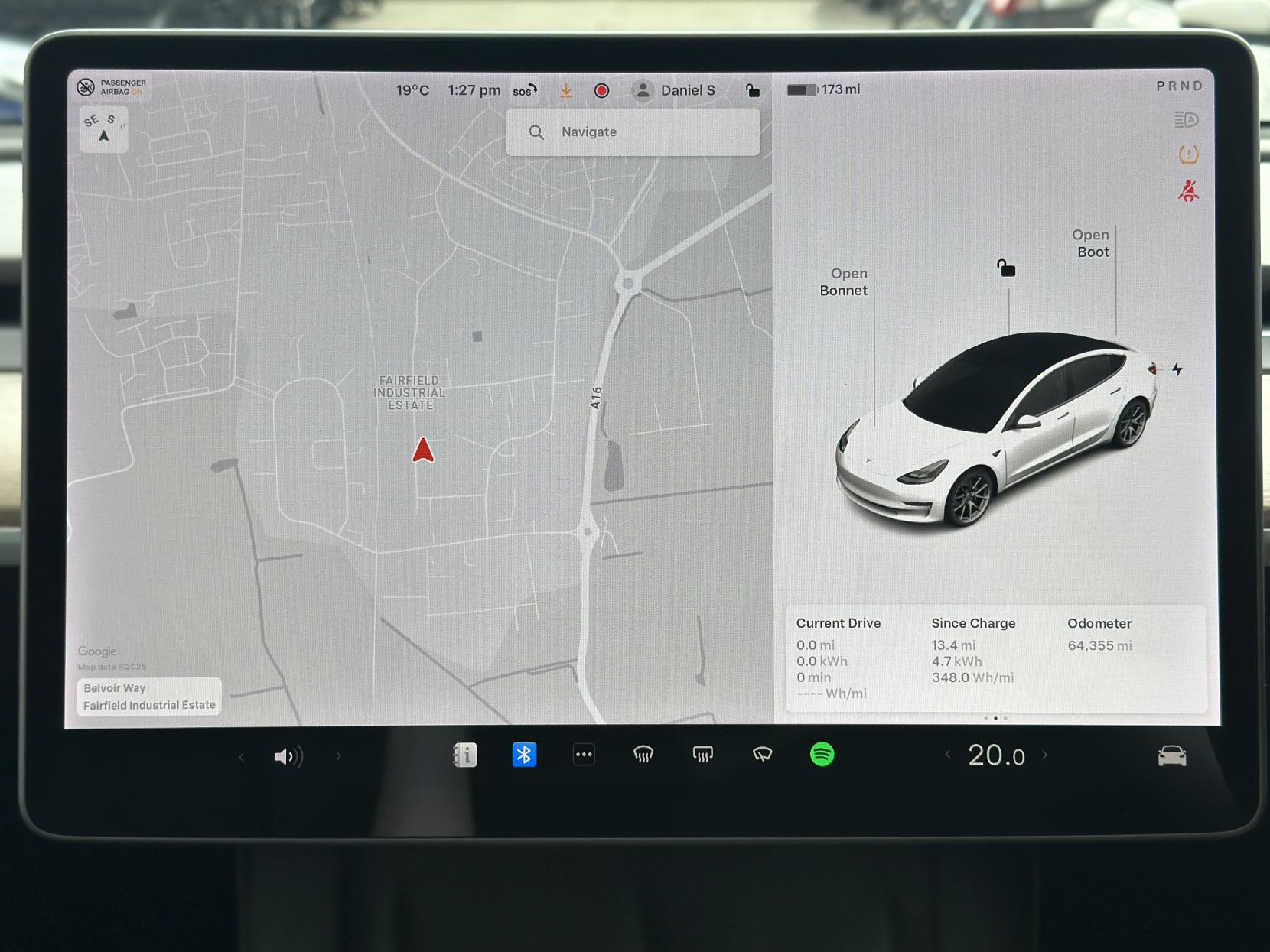 Tesla Model 3 Standard Range Plus Saloon 4dr Electric Auto RWD (241 bhp)